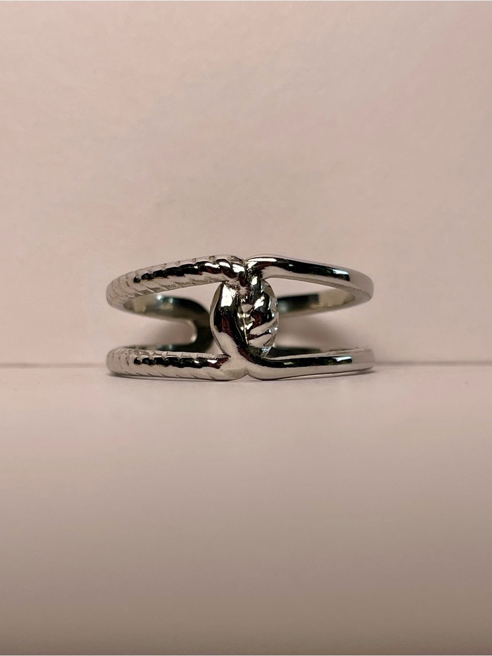 Silver Interlocked Ring